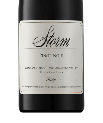 (image for) Storm Ridge Pinot Noir 2023 [TA 96]